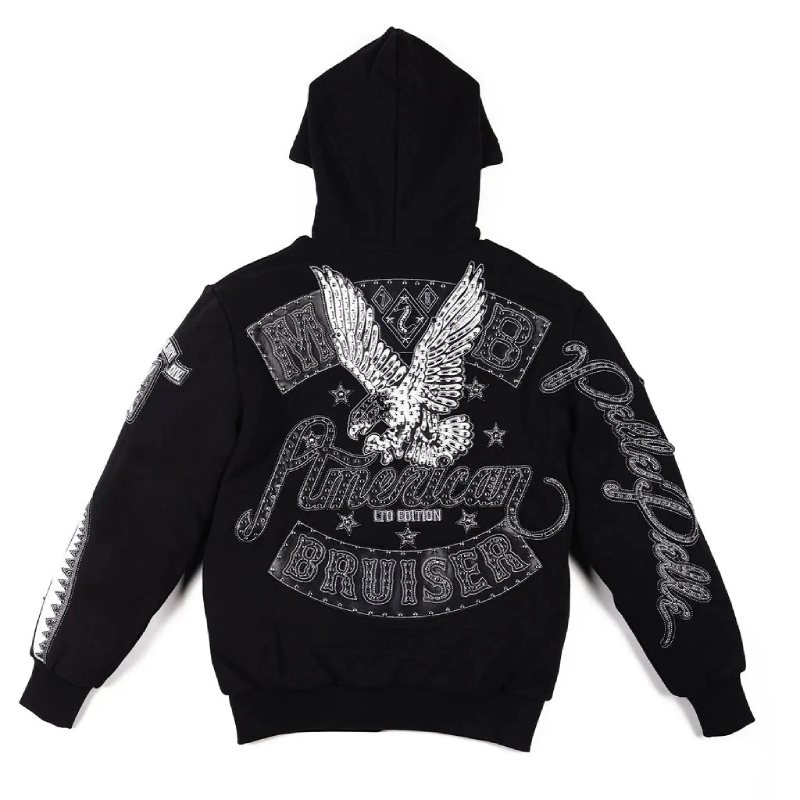 pelle pelle hoodie black