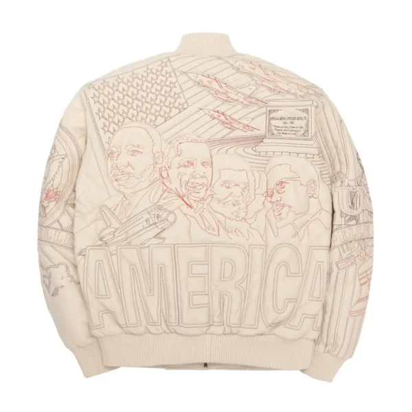 Pelle Pelle America Quilted Jacket Cream (14)