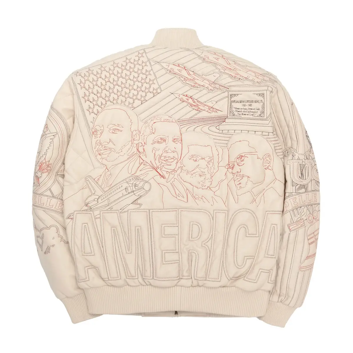 Pelle Pelle America Quilted Jacket Cream (14)